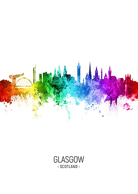 Glasgow Scotland Skyline
