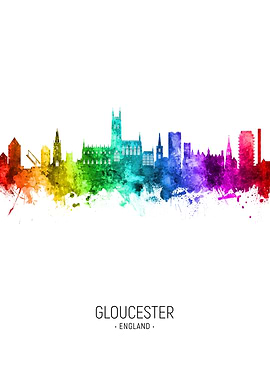 Gloucester England Skyline