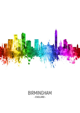 Birmingham England Skyline