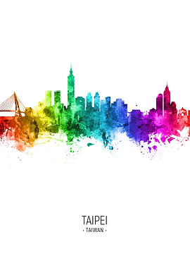 Taipei Taiwan Skyline