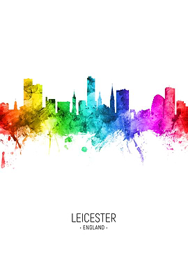 Leicester England Skyline