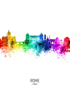 Rome Italy Skyline