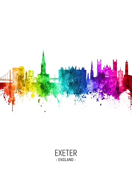 Exeter England Skyline