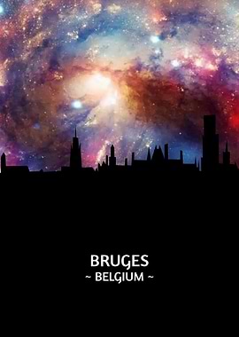 Bruges Belgium Skyline
