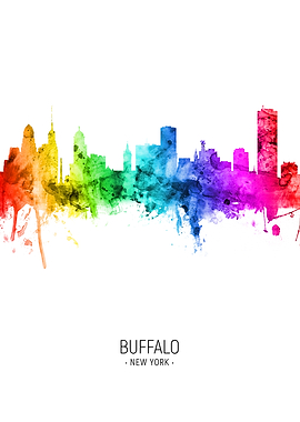 Buffalo New York Skyline