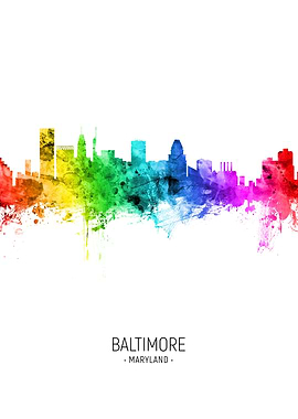 Baltimore Maryland Skyline
