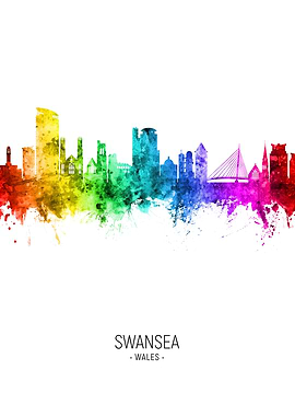 Swansea Wales Skyline
