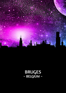 Bruges Belgium Skyline