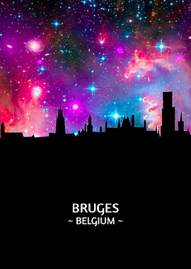 Bruges Belgium Skyline