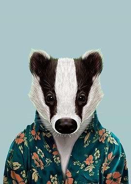 Animal Badger portrait