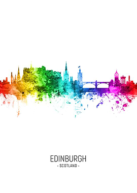 Edinburgh Scotland Skyline