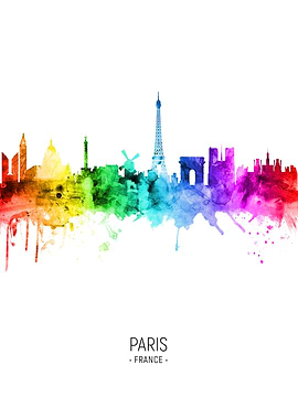 Paris France Skyline