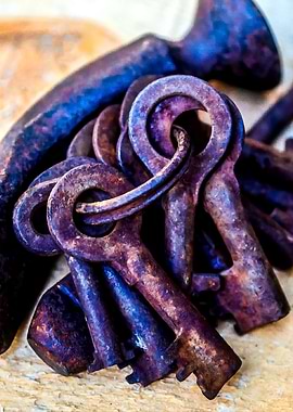 Rusty Keys And A Hammer