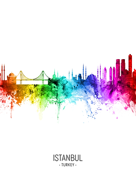 Istanbul Turkey Skyline