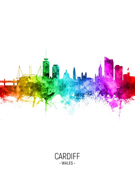 Cardiff Wales Skyline