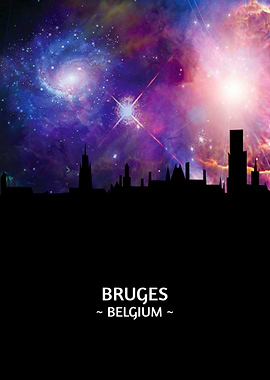 Bruges Belgium Skyline