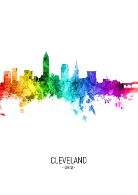 Cleveland Ohio Skyline