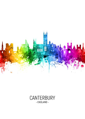 Canterbury England Skyline
