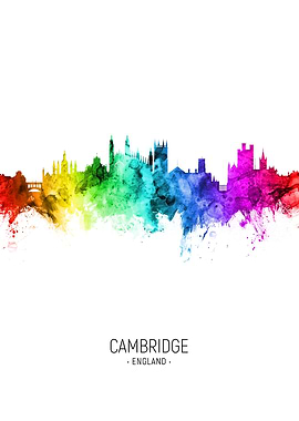 Cambridge England Skyline