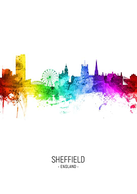 Sheffield England Skyline