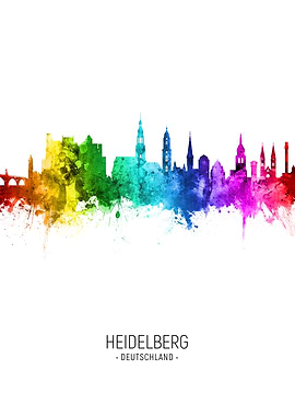 Heidelberg Germany Skyline