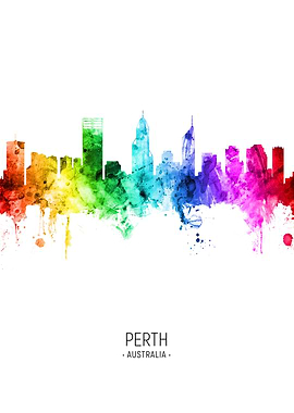 Perth Australia Skyline