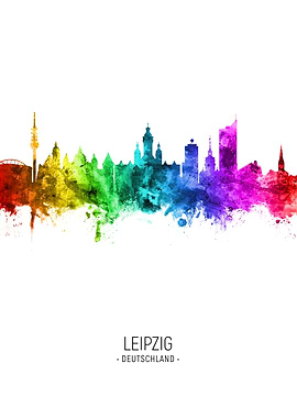 Leipzig Germany Skyline