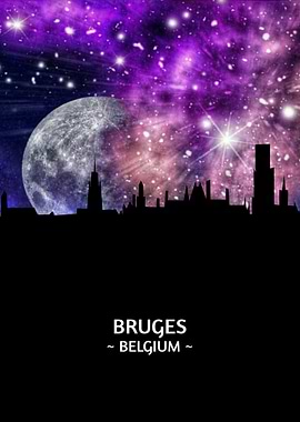 Bruges Belgium Skyline