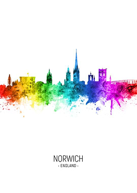Norwich England Skyline