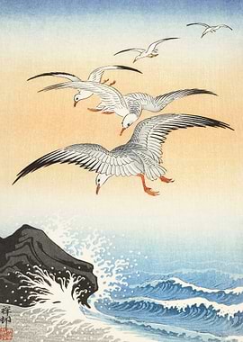Ohara Konso Birds Flying