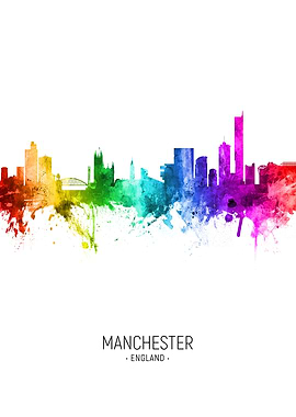 Manchester England Skyline