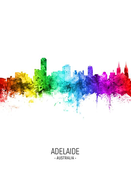 Adelaide Australia Skyline