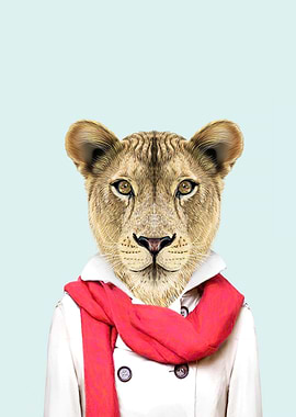 cute sweet puma portrait
