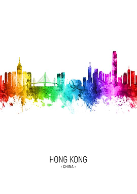 Hong Kong China Skyline