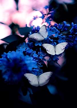 blue butterflies
