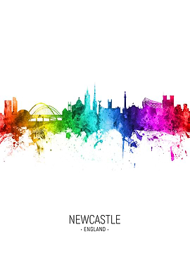 Newcastle England Skyline