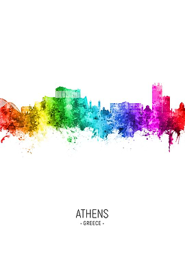 Athens Greece Skyline
