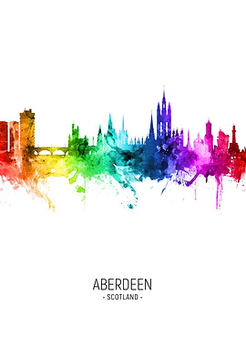 Aberdeen Scotland Skyline