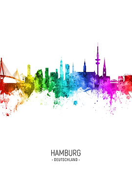 Hamburg Germany Skyline