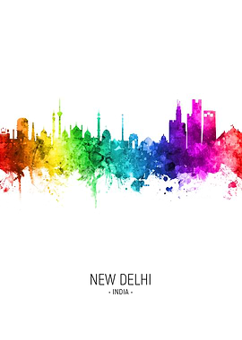 New Delhi India Skyline