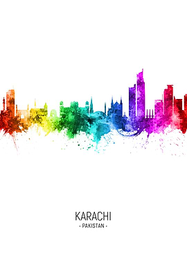 Karachi Pakistan Skyline