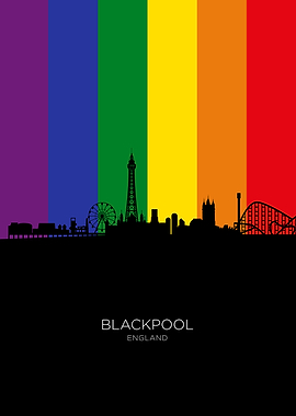 Blackpool England Skyline