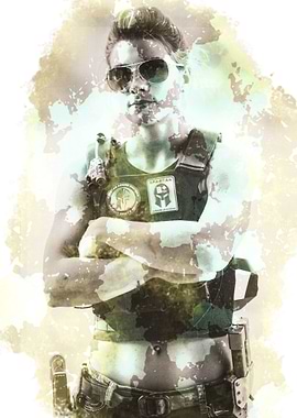 Beautiful army woman