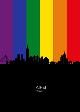 Taipei Taiwan Skyline