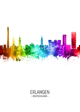 Erlangen Germany Skyline