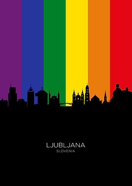 Ljubljana Slovenia Skyline