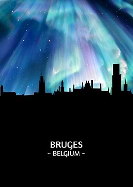 Bruges Belgium Skyline