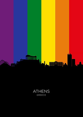 Athens Greece Skyline