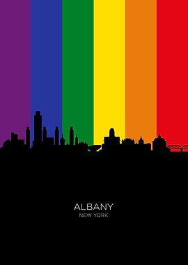 Albany New York Skyline