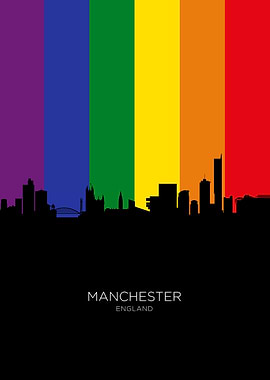 Manchester England Skyline